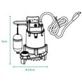 thumbnail image 6 of Zoeller 1/2 HP Pro 115V Cast Iron Submersible Sump Pump 1096-0001, 6 of 6