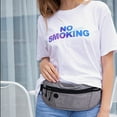 thumbnail image 4 of Anti-theft waist pocket waterproof nylon close-fitting thin waist pocket for outdoor - grey, 4 of 5