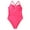 Z3-Hot Pink, variant on Vedolay One Shoulder Swimsuits For Women Women's One Piece Swimsuit Vintage Off Shoulder Ruffled Bathing Suits,Red XXL