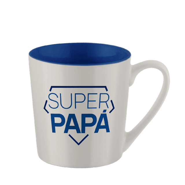 Taza para Café de 500ml con Frases para Papá LUCKMAN Modelo Dad blanco