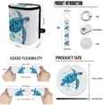 thumbnail image 6 of Yuyamidu Blue Sea Turtle Car Interior Accessories Full Set Car Seat Covers Steering Wheel Cover Seat Belt Cover Trash Bag Rearview Mirror Cover Coasters Lipstick Covers Fit for Sedans SUVs, 6 of 7