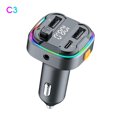 thumbnail image 1 of Car MP3 Bluetooth Transmitter Dual USB Charger With AUX Calling Fast Accessories Input Auto A2K3 Charging Adapter, 1 of 8