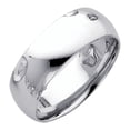 thumbnail image 1 of FB Jewels 14K White Gold Men's Solid 7mm Plain Traditional Classic Comfort Fit Wedding Ring Band Size 6.5, 1 of 1