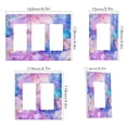 thumbnail image 2 of Yayeee Rocker Switch Wall Plate 1-Gang 4.6"x2.9" Home Decorative Outlet Cover, Pastel Pink Marble Pattern, 2 of 6