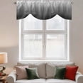 thumbnail image 2 of Grey Ombre Tie Up Valance Curtains for Windows, Kitchen Curtains Window Treatments, Contemporary Gradient Abstract Art Short Window Shades Valances for Bedroom Bathroom Cafe 42"x12", 2 of 8