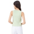 thumbnail image 3 of Crop Top Con Canales Para Mujer Quarry Color Verde, 3 of 4