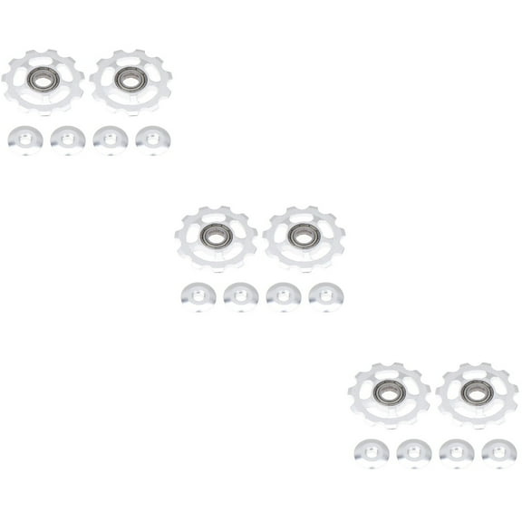 3 Count Pulley System Mongoose Bike Parts Ab Roller Wheel Silver