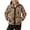 Camo Duck Pattern, variant on Stand Collar Toddler Boys Girls Fleece Jacket for Fall Sport, Camo Duck Pattern Soft Outerwear Coat Polyester Girl's Jacket