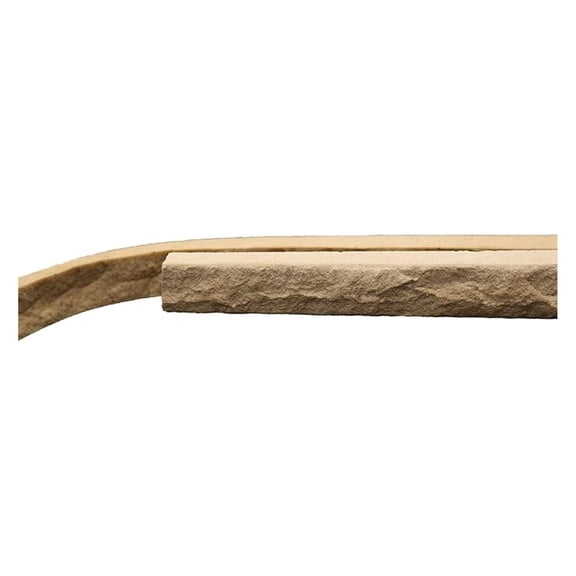 Chiseled Edge Concrete Countertop Edge Form Liner, 8'L (96") x 2" W x 2" D