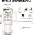 thumbnail image 2 of Christian Tumbler 40Oz With Handle & Straw - You Are Inspiration Gift for Women - Bible Verse Religious Coffee Cup - Thank You Gifts For Mom, Friend, Sister, Grandma on Birthday, Mothers Day, 2 of 6