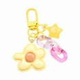thumbnail image 4 of Shiny Five Petal Flower Star Keychain Candy Color Alloy Bag Charm Accessory Decoration For Women Girls Lady, 4 of 10