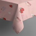 thumbnail image 4 of Red Strawberry Plants Fruit Rectangle Tablecloth 60"x120",Waterproof Polyester Rectangle Table Cloth, Wipeable Spillproof Polyester Tablecloth for Dining, Camping, Indoor and Outdoor, 4 of 6