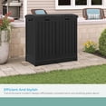 thumbnail image 6 of Hideaway Commercial Outdoor Trashcan with Lid, 33 Gallon, for Garage, Backyard, or Garden – Fits 30 to 33 Gallon Trash Bags, 6 of 10