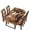 Autumn Cat Print, variant on Pzuqiu Fall Pumpkin Bow Tablecloth and Chair Cover Set 5 Piece, Spill Proof Dustproof Table Cover Set for Thanksgiving Holiday Dining Kitchen Party Decor, Washable