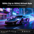 thumbnail image 2 of KTC 32 Inch Curved Gaming Monitor, 2K 180Hz Computer Monitor, Up to 185Hz, QHD 1500R PC Monitor 1ms with Adaptive Sync, DisplayPort/HDMI/USB, VESA Wall Mount, Tilt Adjustable, H32S5, 2 of 9