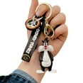 thumbnail image 2 of Looney Tunes Cartoon Keychain - Sylvester | Soft Rubber & Metal | Cute Keychain Accessories, 2 of 7