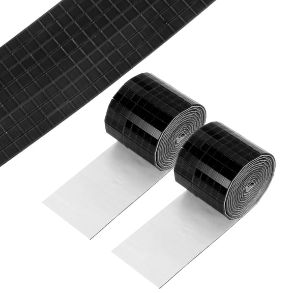 Uxcell 5x5mm Self Adhesive Mirrors Mosaic Tiles, 3200 Pcs Square Mini Glass Mosaic Disco Tile Sticker for DIY Craft Disco Ball Party Decoration, Black