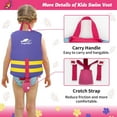 thumbnail image 6 of Gogokids Kids Swim Vest Toddler Life Jacket Flotation Buoyancy Swimsuit with Adjustable Safety Strap,Swim Jacket Pool Vest Learn to Swim for Children 20-70Lbs, Age 1-9 Years,Pink, 6 of 10