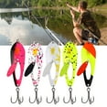 thumbnail image 2 of Hyasfey 5Pcs 2CM/2G 4CM/4G 6CM/10G Spinner Blade Lure with Hook Metal Rotating Sequin Spoon Spinnerbait Saltwater Freshwater Bass Fishing Accessories, 2 of 6