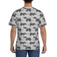 thumbnail image 2 of Naloa Gray Tractor Men's T-Shirt Sport T-shirt Men's Basic Tee Casual Men's Shirt, Round Neck, Short Sleeves - X-Large, 2 of 5