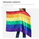thumbnail image 2 of 2pcs bandera decorativa del arco iris de la bandera de la bandera del orgullo de LGBT de la bandera al aire libre para la fiesta, 2 of 5