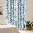 thumbnail image 2 of Ambesonne Nature Curtains, Dots Foliage Flowers Plot, Pair of 28"x63", Sea Blue and Pale Teal, 2 of 5