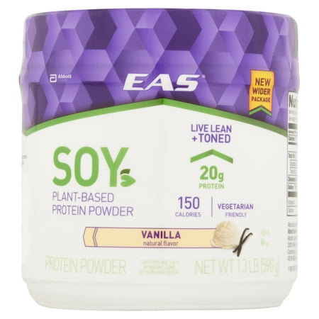 EAS ® soja vanille Vegan poudre de protéine 1,3 lb Canister