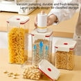 thumbnail image 5 of HLONK Vacuumable Sealed Food Containers Transparent Sealed Grain Containers with LIDS Plastic Sealed Kitchen Containers Dried Food Flour Sugar Rice Vacuum Containers Food Storage Extra&nb, 5 of 5