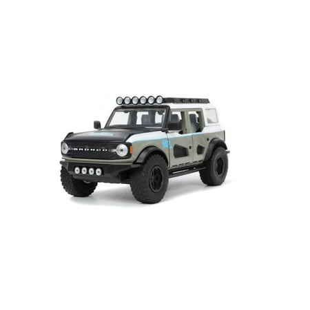 2021 Bronco Gray – Jada Toys 33299 – 1/24 Scale Diecast Model Car