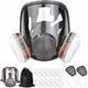 thumbnail image 1 of Máscara facial completa 16 en 1 Big Vision Máscara facial completa de silicona 1 cuerpo de máscara + 2 cartuchos de filtro 3 + 2 tapas de filtro + 10 almohadillas de filtro + 1 bolsa de almacenamiento, 1 of 5