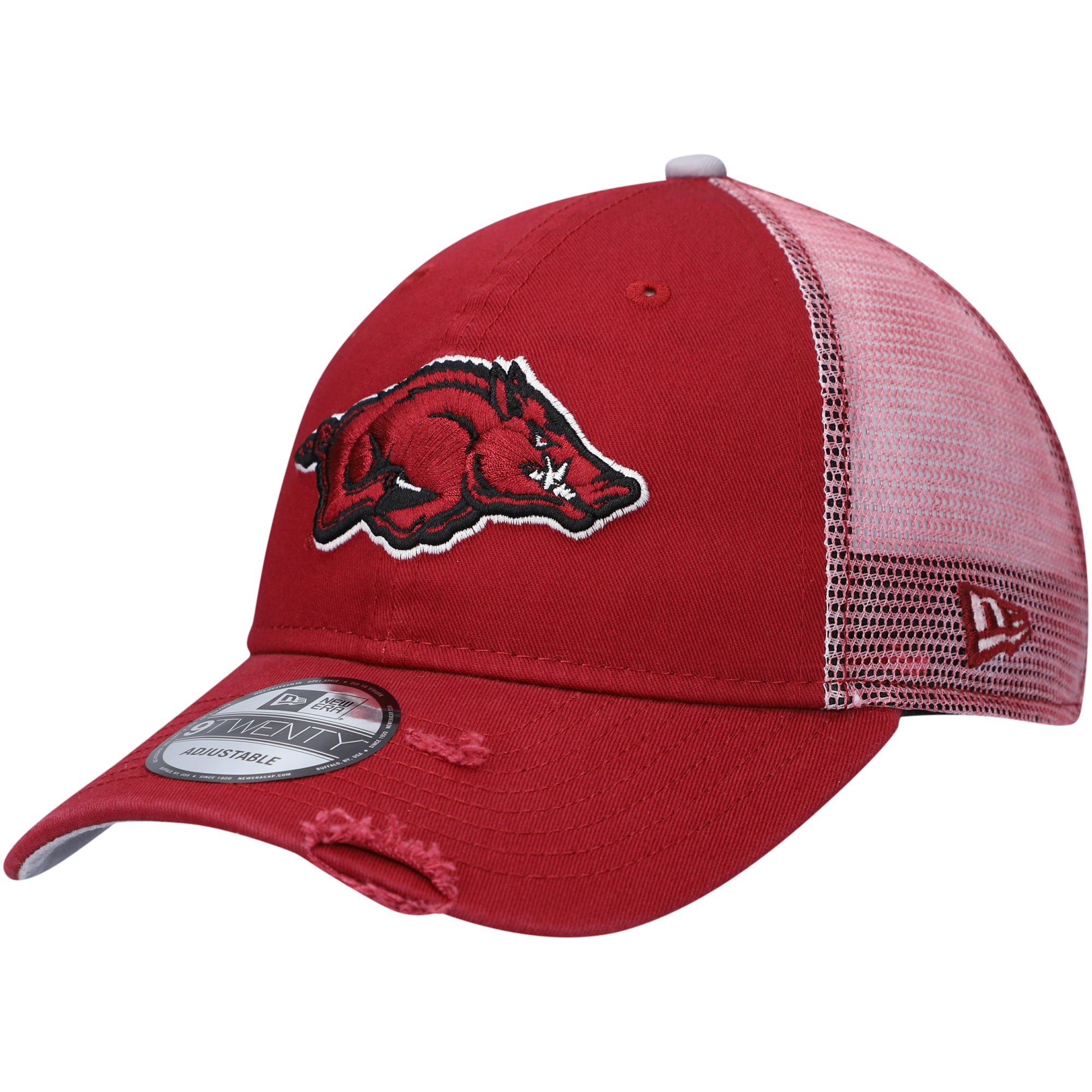 Arkansas Razorbacks New Era Rustic Trucker 9TWENTY Snapback Hat ...