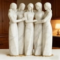 thumbnail image 5 of AuroraX Sister Sculpture Home Decor,White Handmade Decorative Gift Friendship Sculpture,Gift for Sister Desk Decor Friendship Gift, 5 of 7