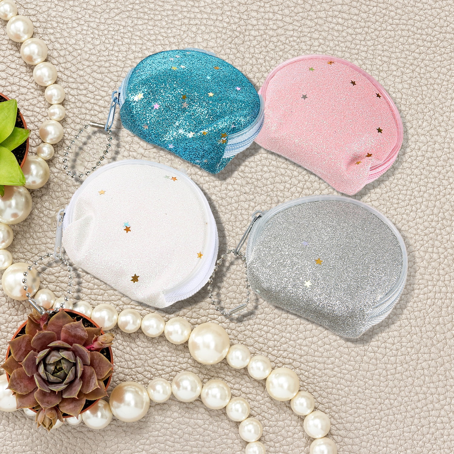 Multicolor Mini Glitter Purse Party Favors, 4 Count, by Way To Celebrate