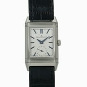 Pre-Owned Jaeger LeCoultre Reverso Tribute Duo Q3908420 / 213.8.D4 Silver x Blue Men's Watch (Good)