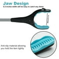 thumbnail image 3 of HOMEYA Foldable Grabber Reacher Tool with Led Light & Magnetic Tip, 32inch/19inch Folding Reacher Grabber with 360° Rotating Jaw, Picker Upper Grabber for Outdoor & Indoor - Blue, 3 of 7
