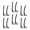 Black, variant on Segolike 12Pcs Soft Eyeglasses Retainers Glasses Ear Hook Holder Glasses Ears Cushion s Hooks for Sports Work Sunglasses Men White