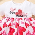 thumbnail image 4 of AURIGATE Baby and Toddler Girl Dress Newborn Baby Girls Valentine's Day Heart Print Bubble Tulle Princess Dress, 4 of 5