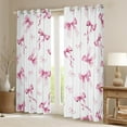 thumbnail image 2 of Homewish Pink Bowknot Bowtie Curtains Pack of 2 (42x84 Each) for Girls, Princess Bow Knot Curtains Blackout, White Pink Bedroom Curtains, Luxury Room Decor, 2 of 6
