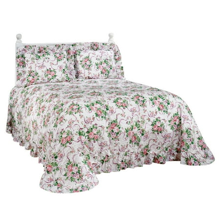 Ribbons and Roses Plisse Bedding