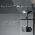 thumbnail image 3 of VIVO Black Clamp-on 30" x 12" Desk Extension, Accessory Platform, Keyboard Tray, 3 of 8