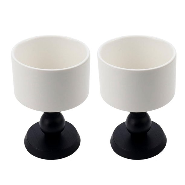 de Postre de Cerámica Copa de Cerámica Retro de Helado Francesa Cuenco de Postre de Pudín Diseño Elegante para Fiestas Negro