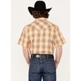 thumbnail image 4 of Cody James Men's Charro  Plaid Snap Western Shirt Gold, 4 of 4