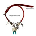 thumbnail image 5 of Fashion Trend Sub-culture Leather Collarbone Chain Temperament Tooth Necklace--Red-Product code 49604 Red, 5 of 5