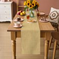 thumbnail image 3 of Yellow Table Runner 90 Inches Long, Dining Table Runners Dresser Scarves, Rustic Farmhouse Solid Color Kitchen Coffee Tablerunner for Tabletop Party Birthday Holiday Wedding Baby Shower 13"x90", 3 of 8