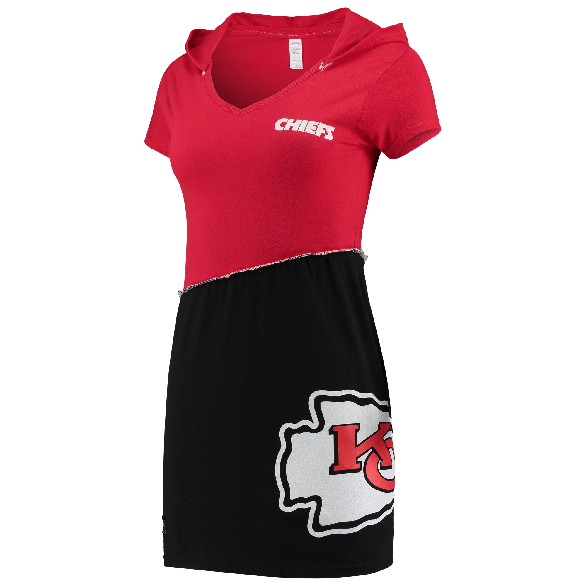 Women's Refried Apparel Red/Black Kansas City Chiefs Sustainable Hooded