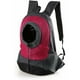 thumbnail image 3 of Mochila cómoda y transpirable para mascotas para andar en bicicleta, hacer senderismo, viajar, ir de compras (talla L, rosa) -, 3 of 5