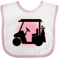 thumbnail image 3 of Inktastic Golfing Girls Golf Cart Girls Baby Bib, 3 of 4