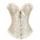 thumbnail image 1 of Sonducket Corsé gótico de encaje Sexy para mujer, corsé debajo del pecho, entrenador de cintura, corsé moldeador de talla grande, corsé negro, blanco, Ropa interior albaricoque METRO, 1 of 6