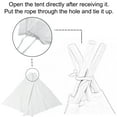 thumbnail image 4 of BSHAPPLUS Teepee Tent for Kids, Natural Cotton Canvas Teepee Play Tent Beige White, Toys for Girls/Boys Indoor & Outdoor Playing, 4 of 11