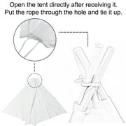 BSHAPPLUS Teepee Tent for Kids, Natural Cotton Canvas Teepee Play Tent Beige White, Toys for Girls/Boys Indoor & Outdoor Playing
